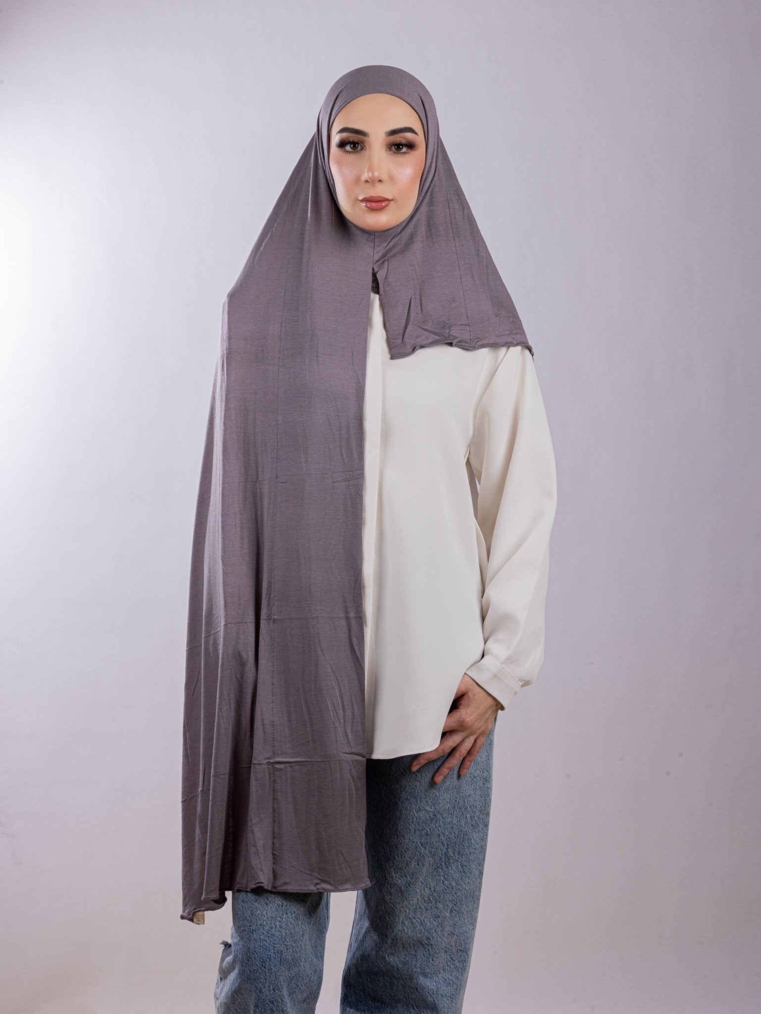 Easy To Wear Desgin | Italian Cotton | Lavender Gray - MOLTTE