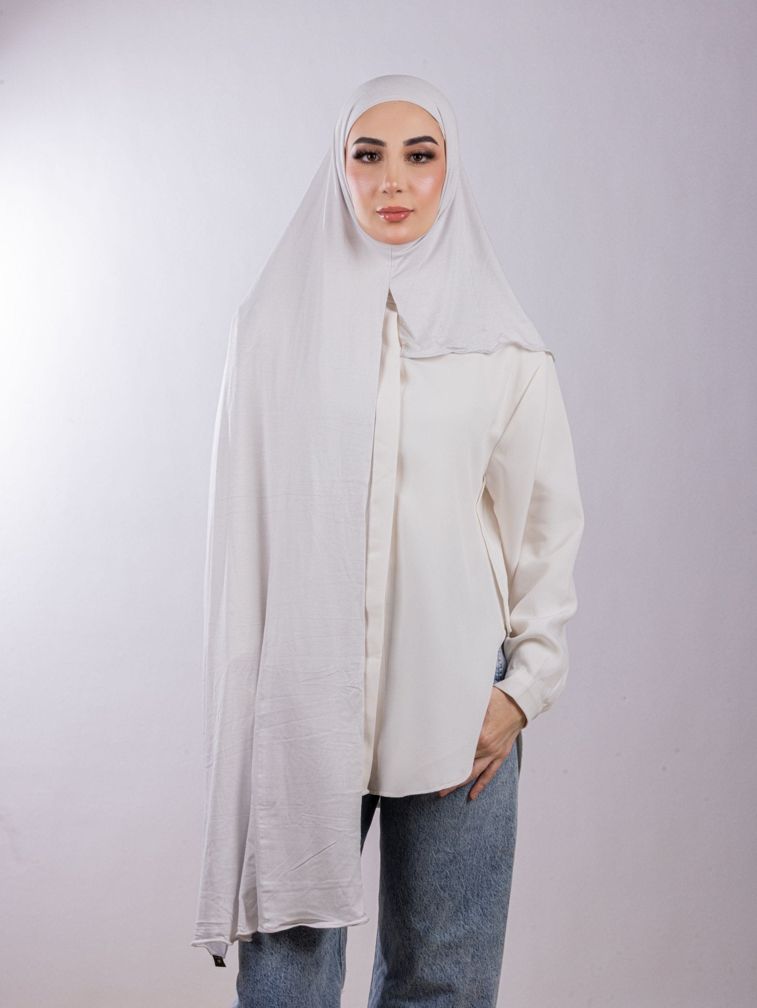 Easy To Wear Desgin | Italian Cotton | Silver Lilac - MOLTTE