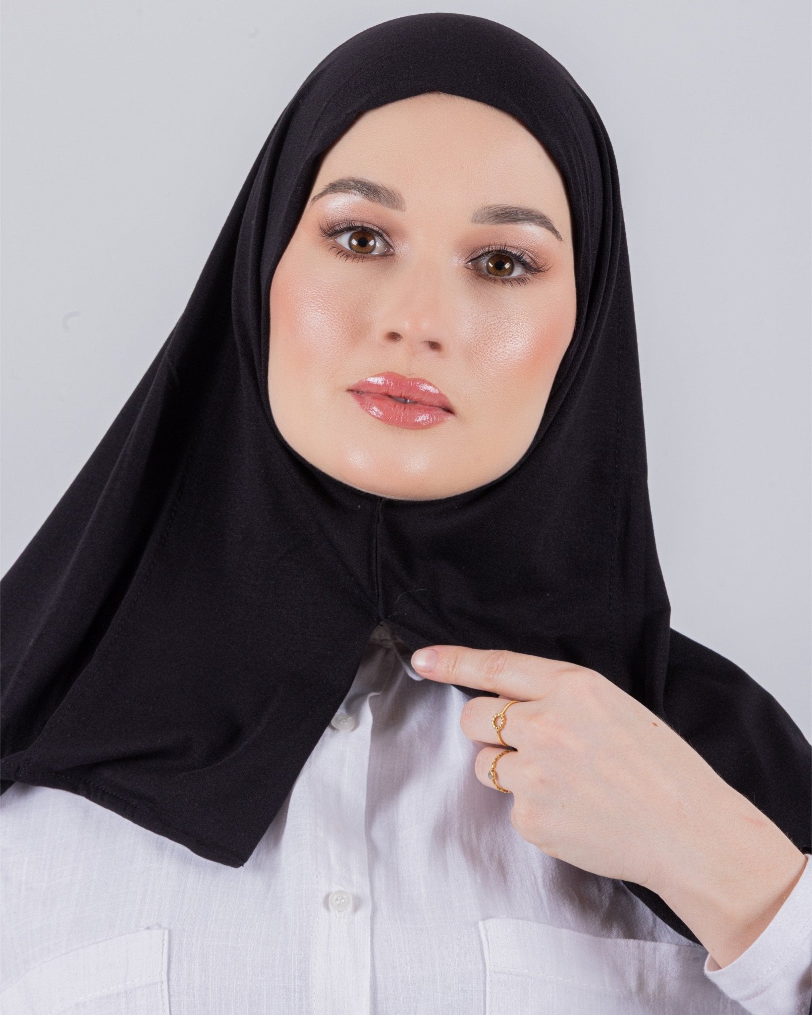 Easy To Wear Desgin | Moltte Signature Cotton | Black - MOLTTE