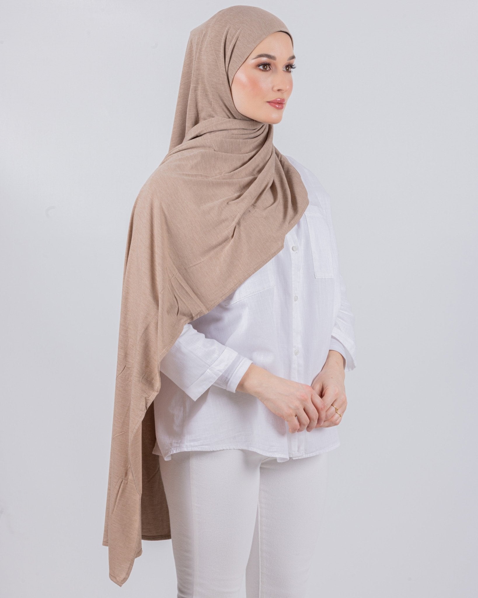 Easy To Wear Desgin | Moltte Signature Cotton | Creamy Beige - MOLTTE