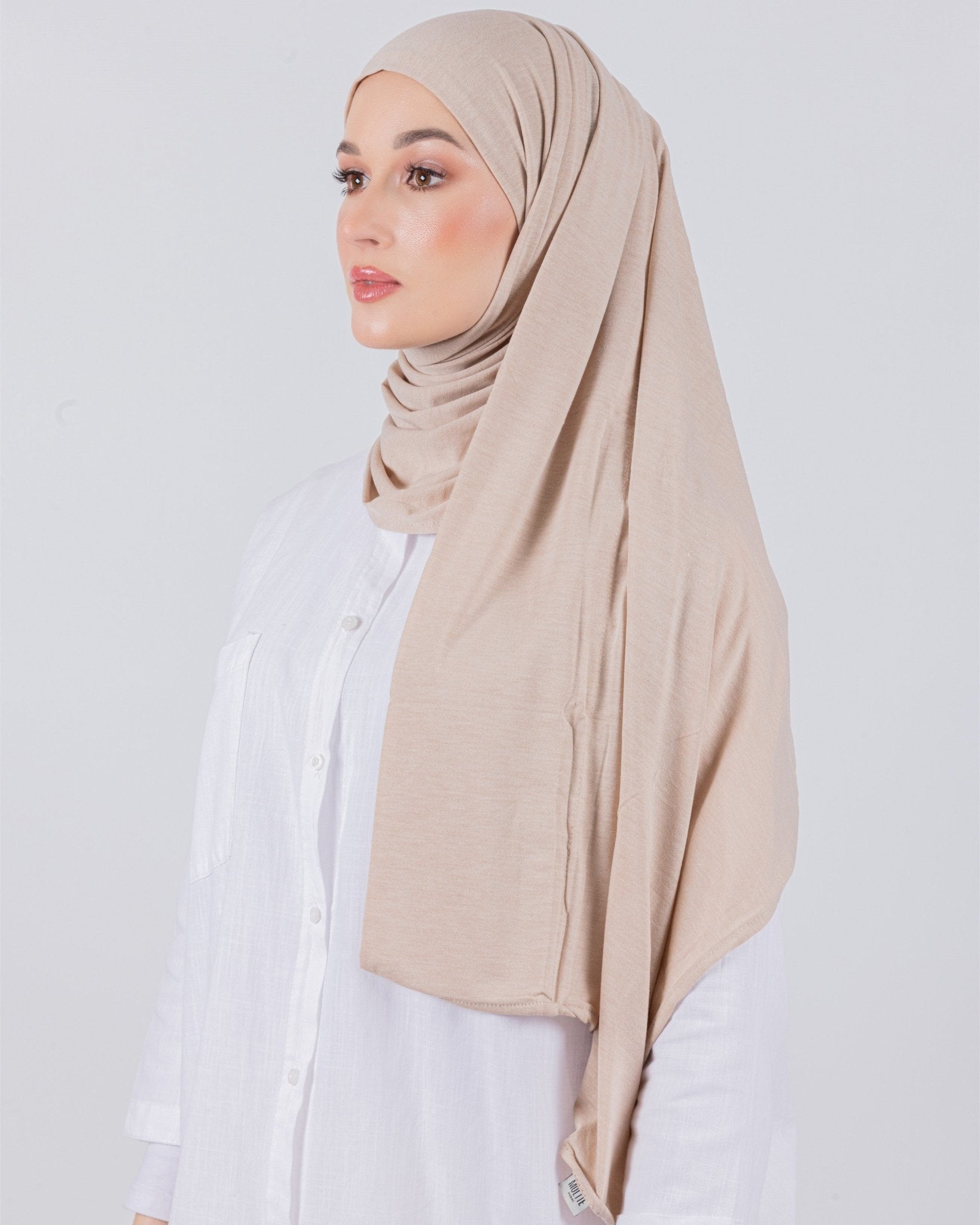 Easy To Wear Desgin | Moltte Signature Cotton | Pale Beige - MOLTTE