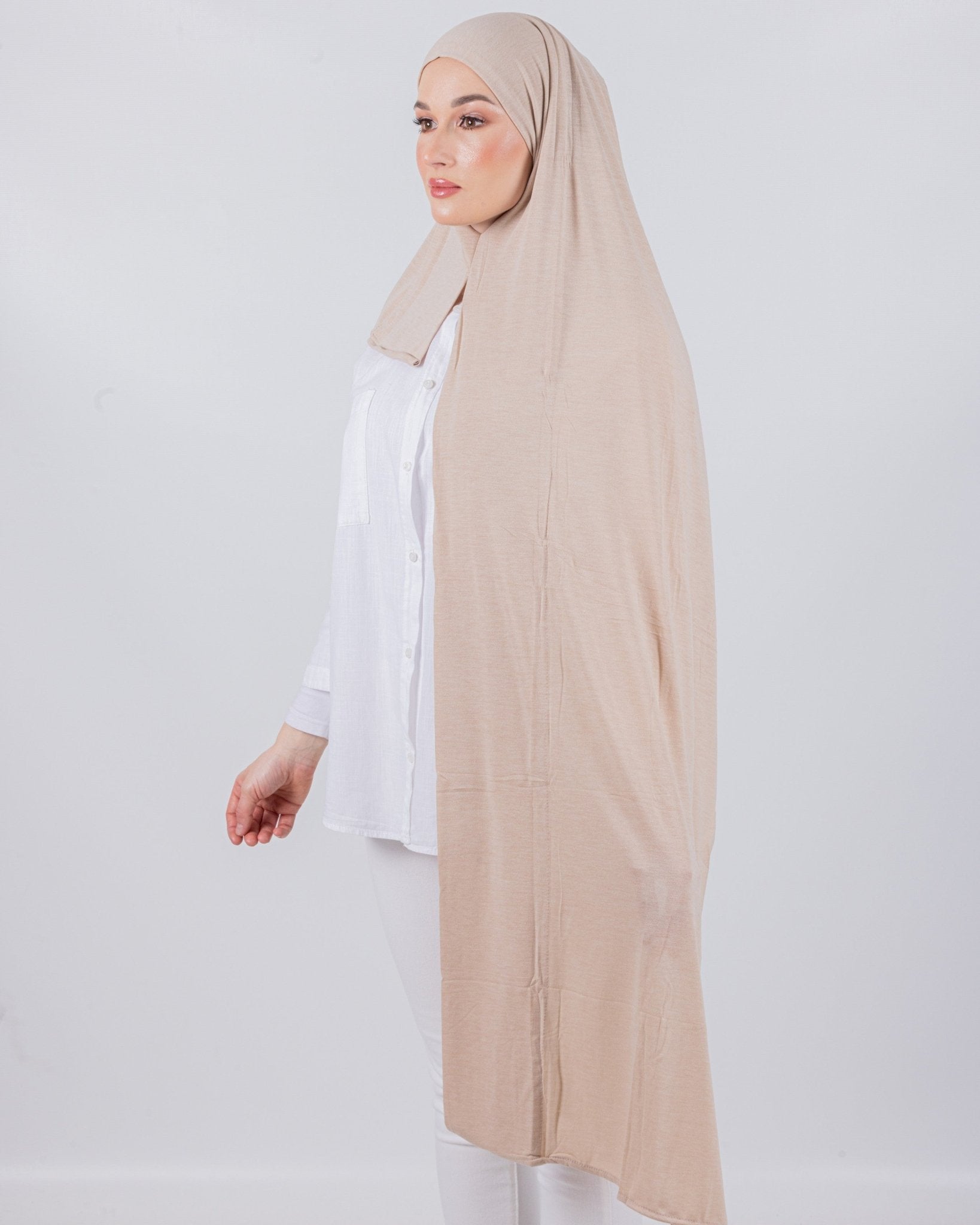 Easy To Wear Desgin | Moltte Signature Cotton | Pale Beige - MOLTTE