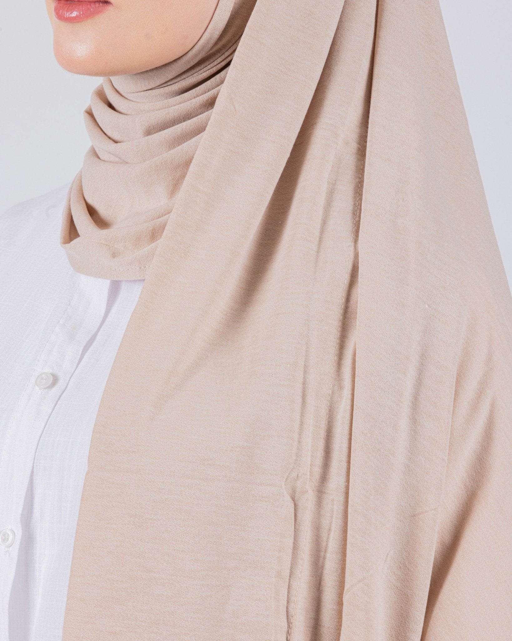 Easy To Wear Desgin | Moltte Signature Cotton | Pale Beige - MOLTTE