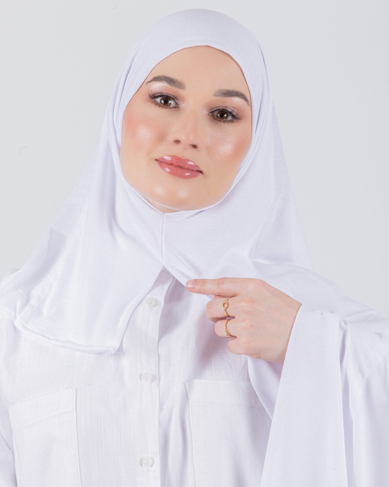 Easy To Wear Desgin | Moltte Signature Cotton | White - MOLTTE