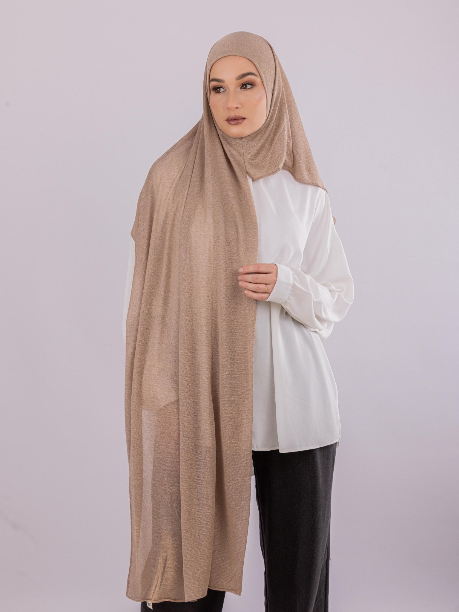 Easy To Wear Design | Malaysian Crush Cotton | Cinnamon - MOLTTE