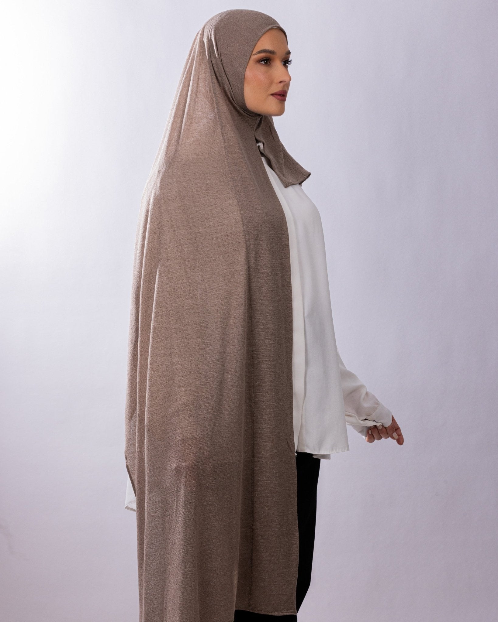 Easy To Wear Design | Malaysian Crush Cotton | Cocoa Brown - MOLTTE