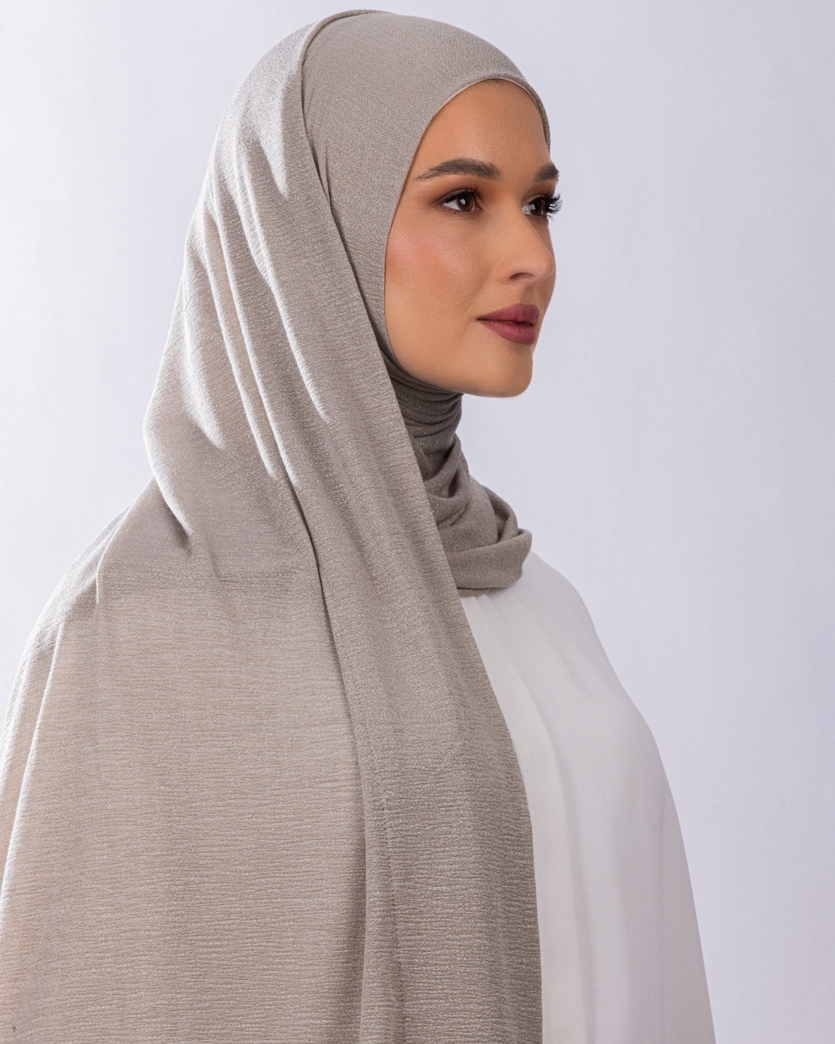 Easy To Wear Design | Malaysian Crush Cotton | Mink - MOLTTE