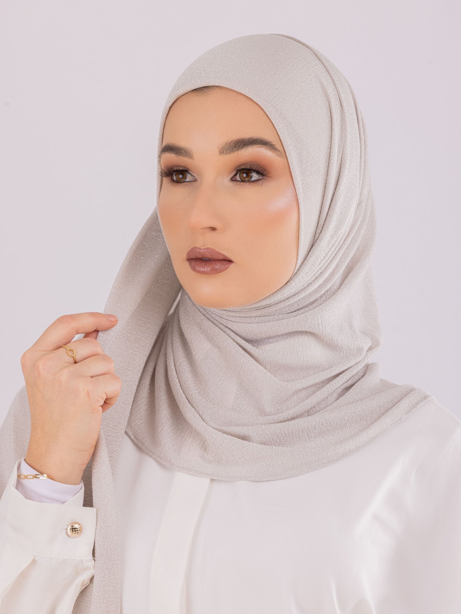 Easy To Wear Design | Malaysian Crush Cotton | Pale Mauve - MOLTTE