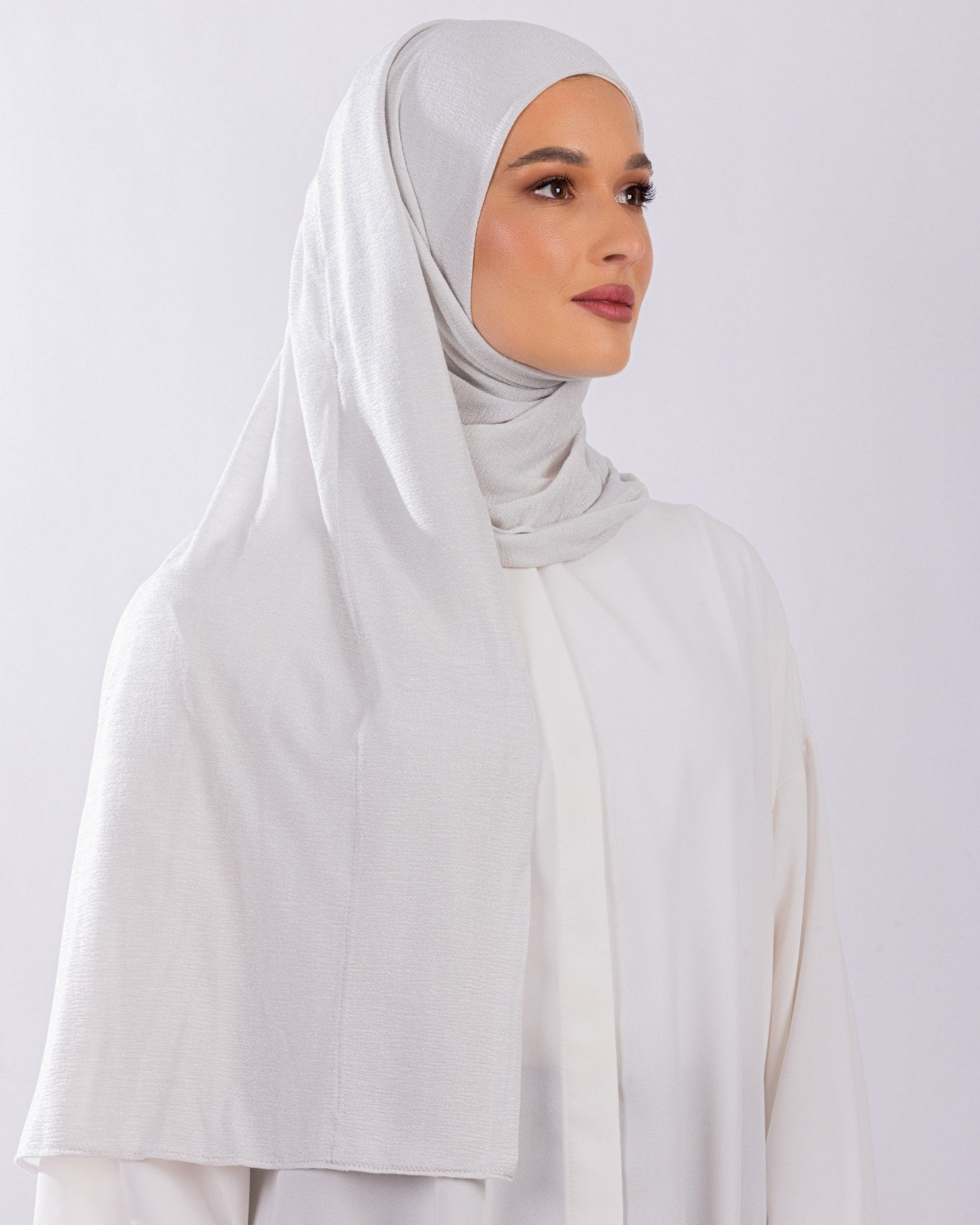 Easy To Wear Design | Malaysian Crush Cotton | Silver Lilac - MOLTTE