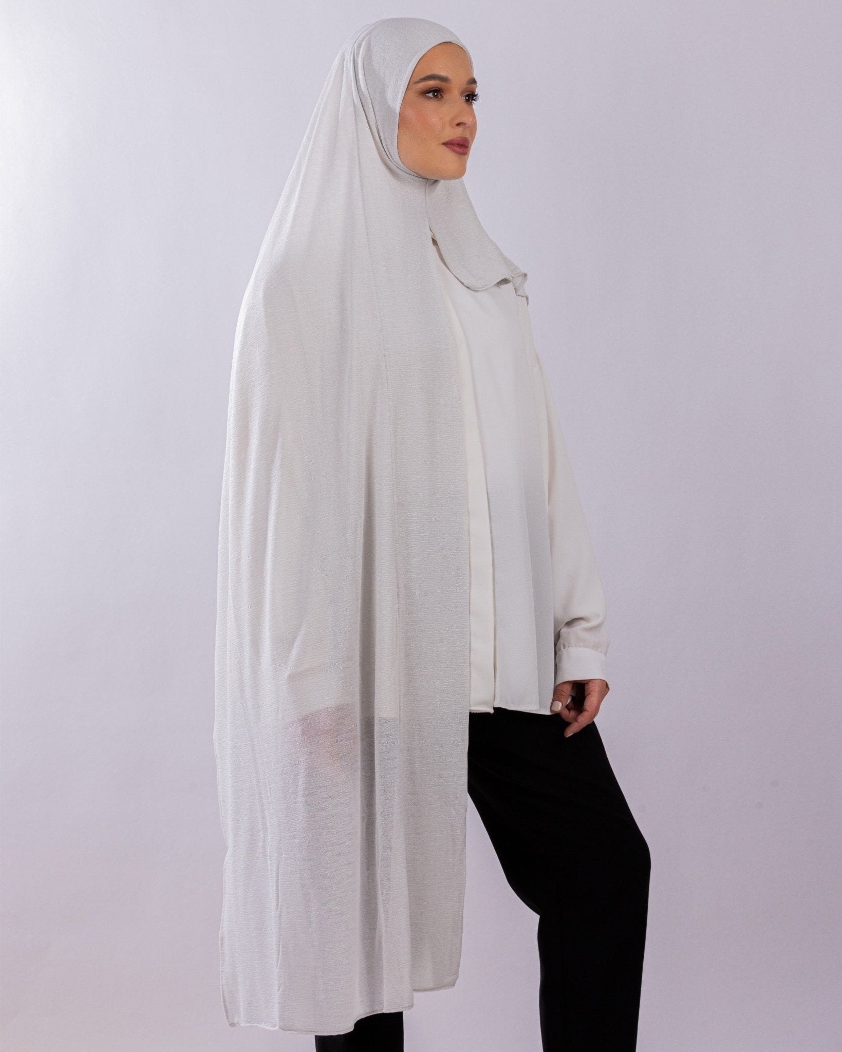 Easy To Wear Design | Malaysian Crush Cotton | Silver Lilac - MOLTTE