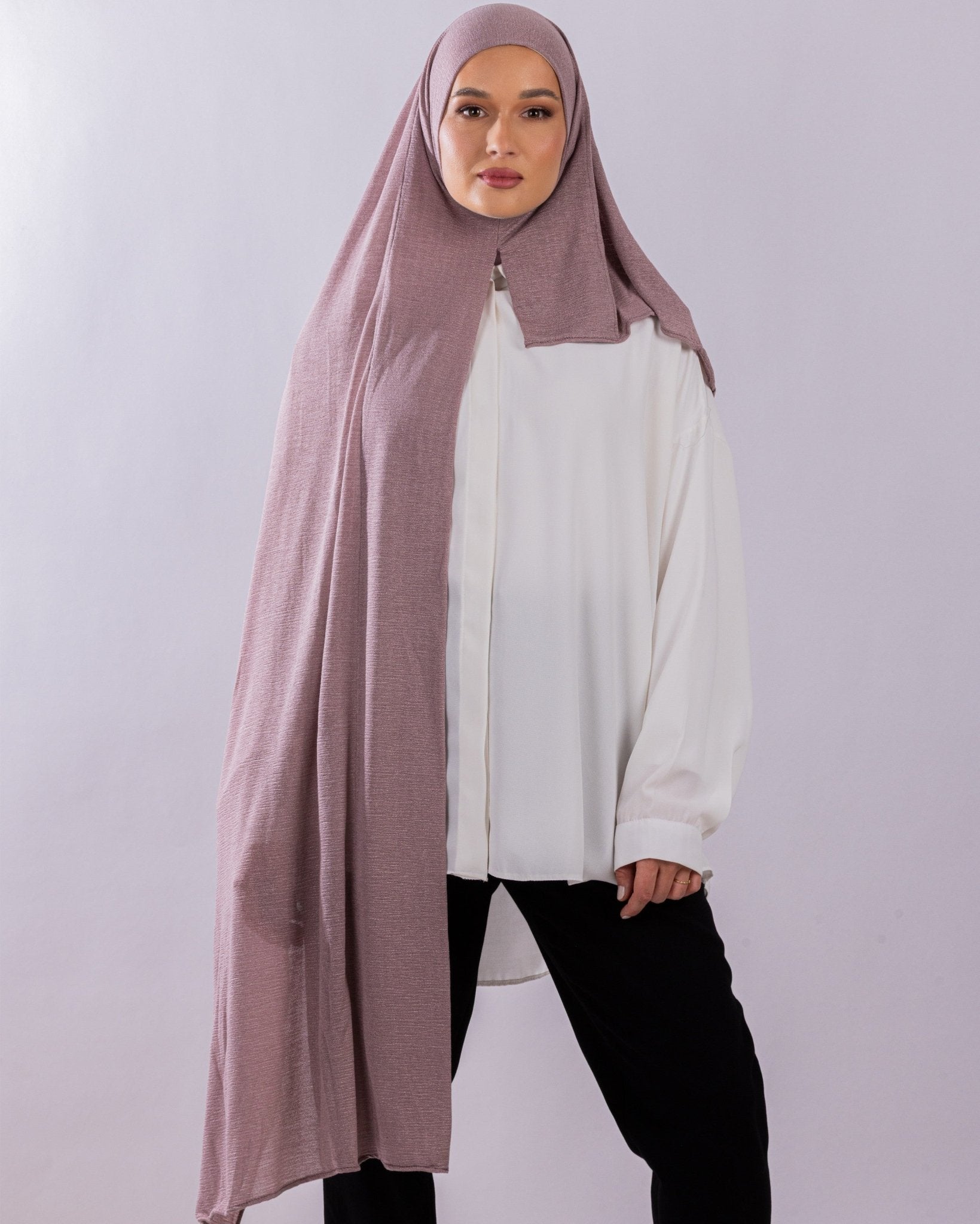 Easy To Wear Design | Malaysian Crush Cotton | Vintage Mauve - MOLTTE