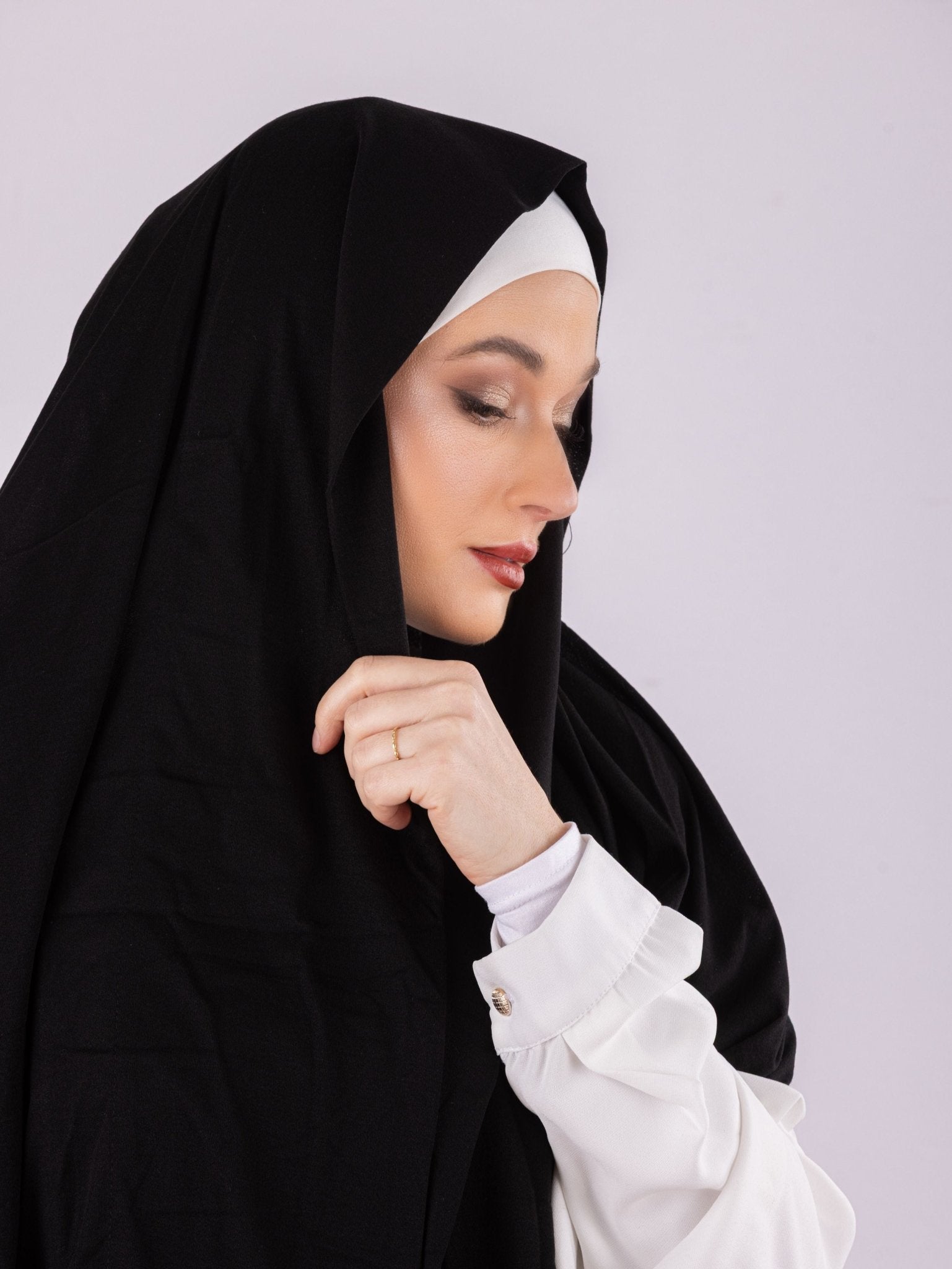 Plain Design | Moltte Signature Cotton | Black - MOLTTE