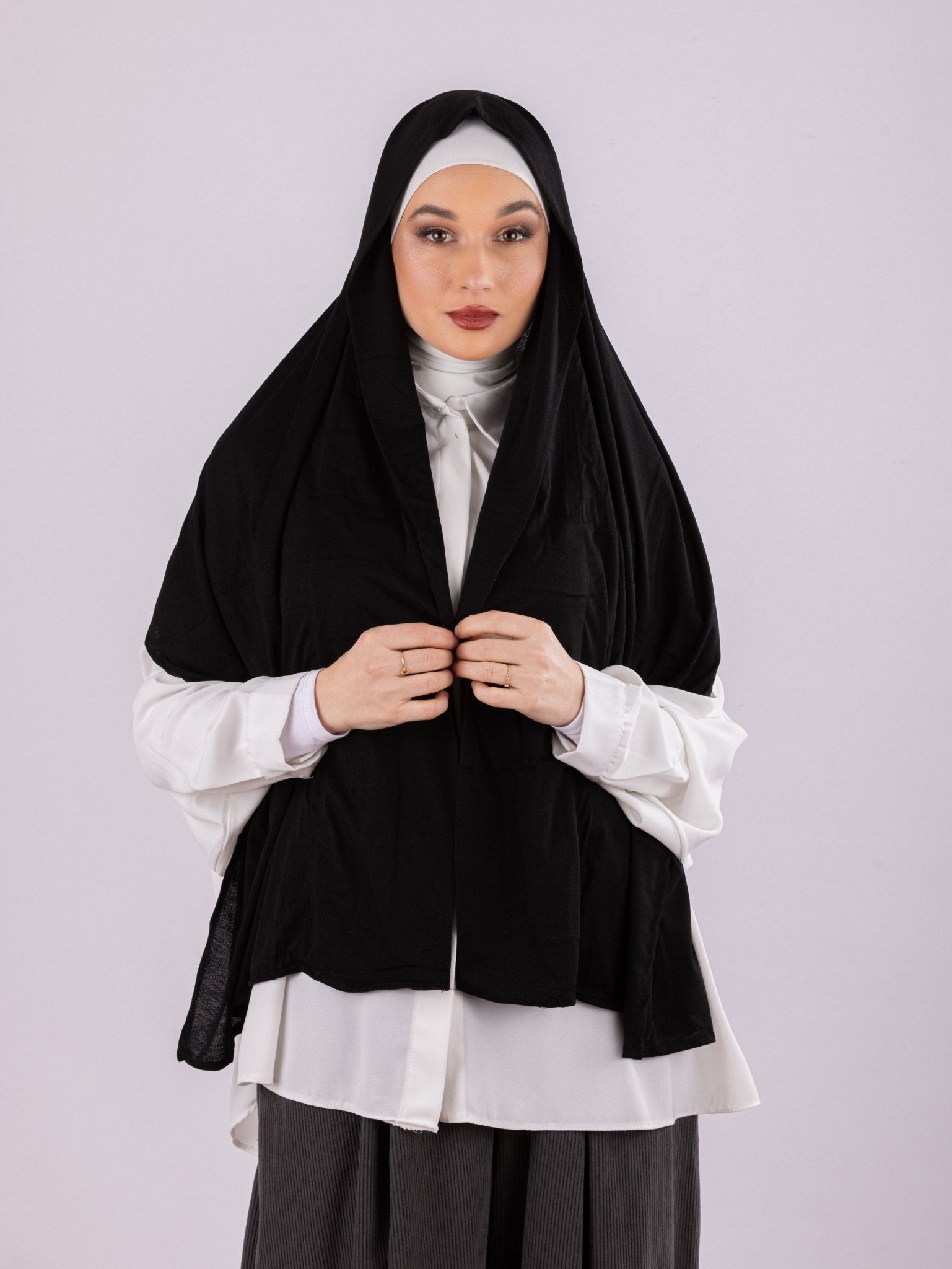 Plain Design | Moltte Signature Cotton | Black - MOLTTE