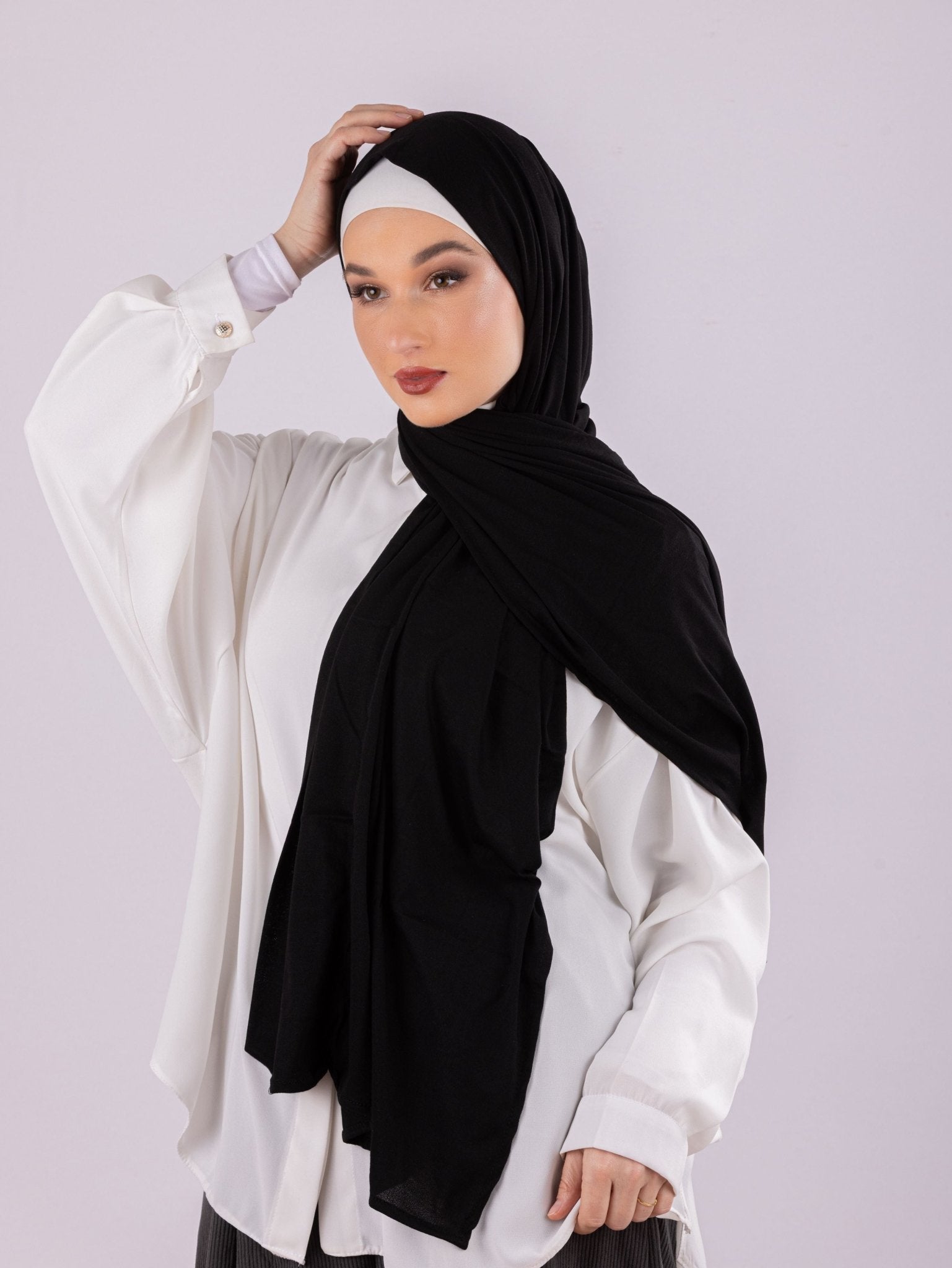Plain Design | Moltte Signature Cotton | Black - MOLTTE