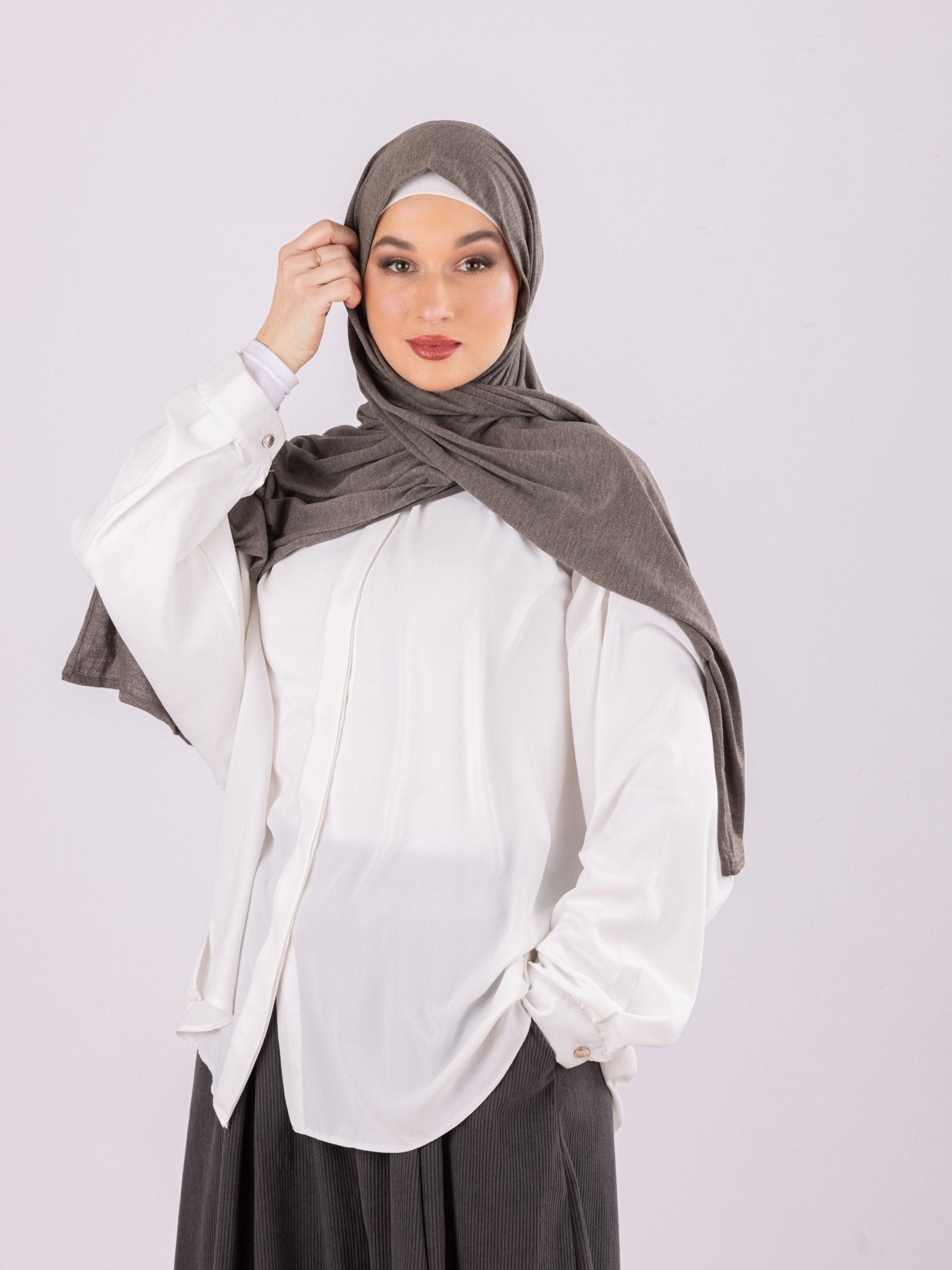 Plain Design | Moltte Signature Cotton | Grayish Green - MOLTTE