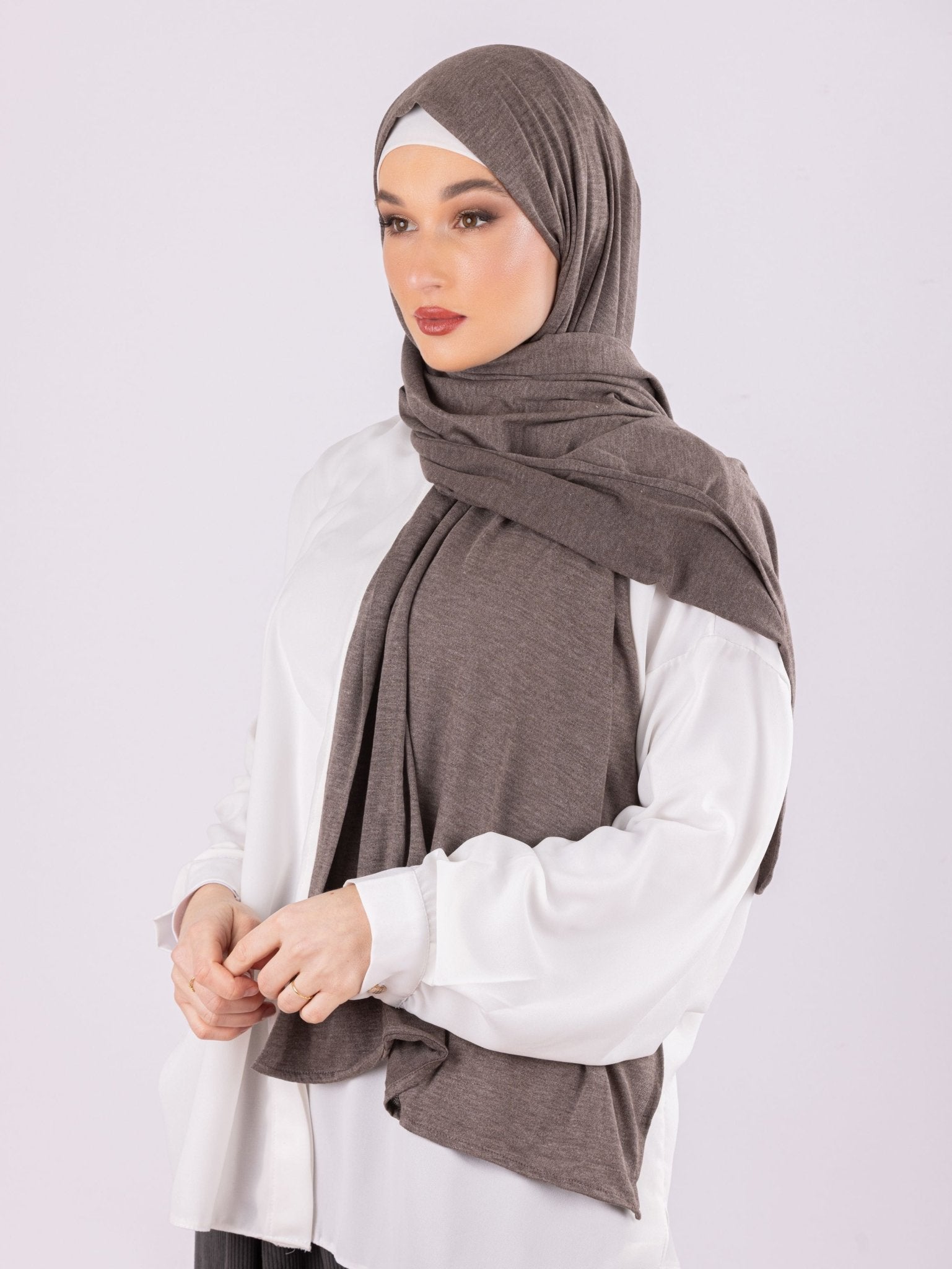 Plain Design | Moltte Signature Cotton | Grayish Taupe - MOLTTE